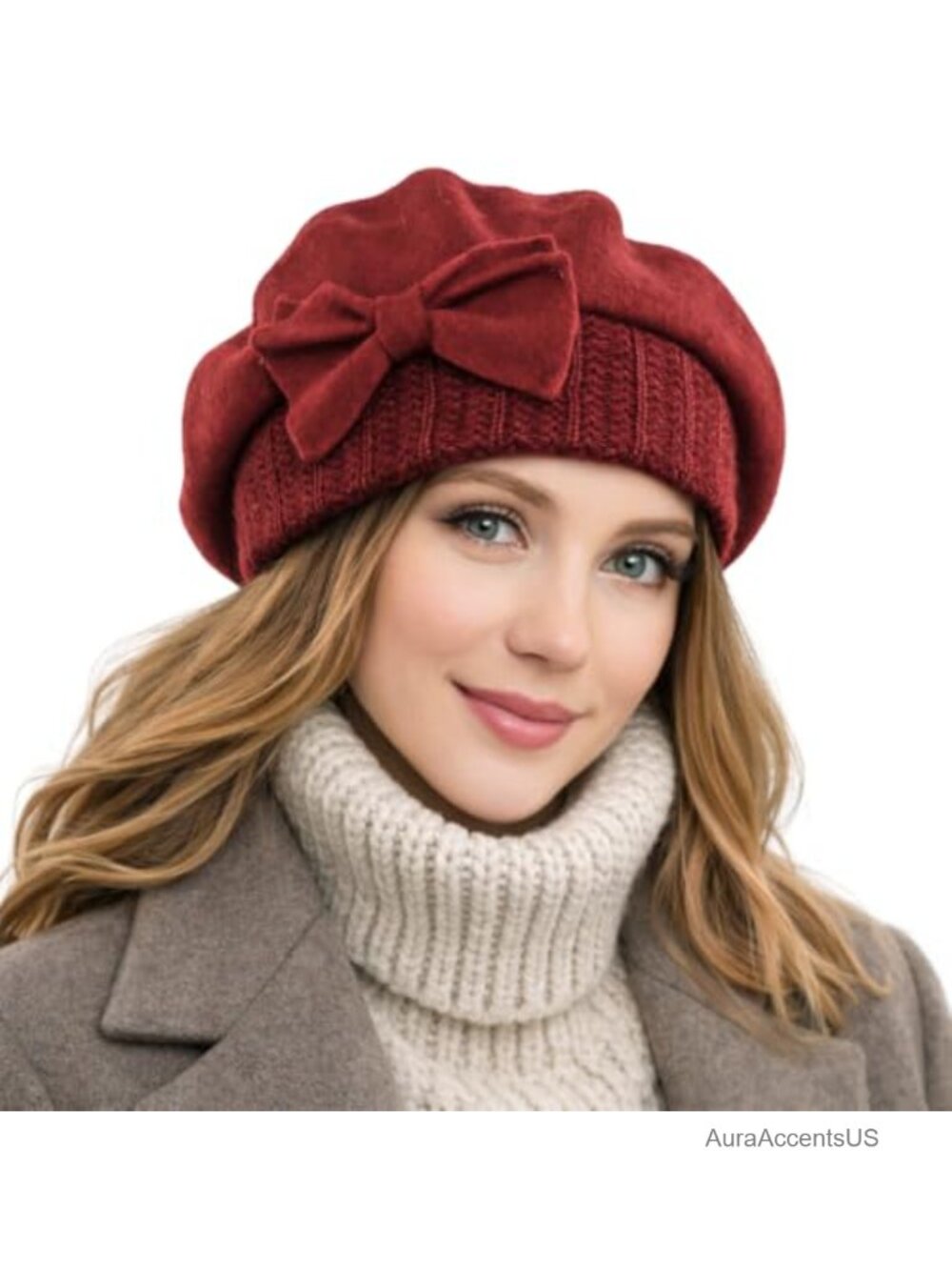 Women's 100% Wool Bucket Hat Felt Cloche Beret Dress Winter Beanie